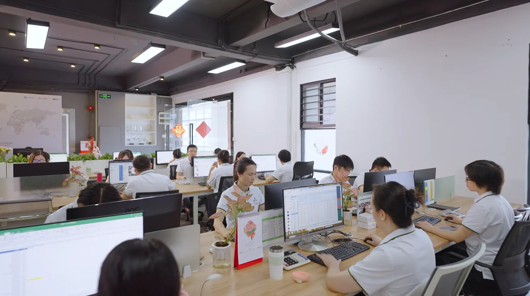 Office Work Environment Left